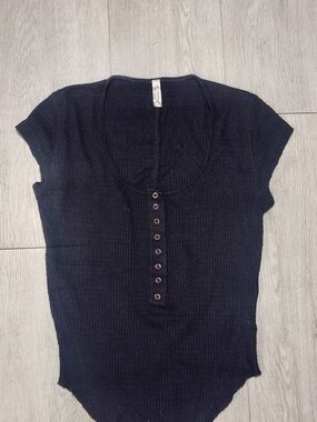 Free People One of the Girls Thermal Henley S
